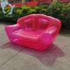 Image of Home OutdoorInflatable Clear Pink Double Person Air Sofa  Bubble Chair Summer Water Beach Party Blow Up Couchs Lounger Shopping