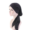 Image of 2020 fashion printed flowers women inner hijabs cap muslim head scarf turban bonnet ready to wear ladies wrap under hijab caps Shopping