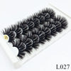 Image of 5/8 Pairs 3D Mink Lashes 25mm Dramatic Volume Eyelashes Mink Natural Long Silk Eyelashes Beauty Makeup Eyelash Extension Tool Shopping