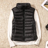 Image of New Women Sleeveless Women's Ultra Light Down Vests Slim Jacket Girl Gilet Lightweight Windproof Warm Waistcoat Portable Shopping