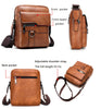 Image of JEEP BULUO Man Leather Bag Shoulder Crossbody Bags For Men Cow Split Leather Male iPad Business Messenger Bag Drop Shipping Shopping