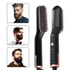 Image of Professional Electric Hair Straightening Brush Rotating Hot Comb For Man's Beard Straightener Ionic  Smoothing Styling Brushes Shopping