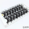 Image of 5/8 Pairs 3D Mink Lashes 25mm Dramatic Volume Eyelashes Mink Natural Long Silk Eyelashes Beauty Makeup Eyelash Extension Tool Shopping