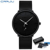 Image of CRRJU Sports Mens slim Watches Top Brand Luxury Waterproof Sport Watch Men Ultra Thin Dial Quartz Watch Casual Relogio Masculino Shopping