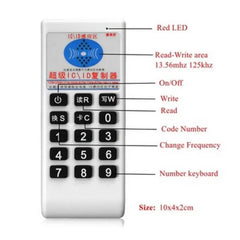 Handheld Frequency 125Khz-13.56MHZ Copier Duplicator Cloner RFID NFC IC Card Reader & Writer Access Tag Duplicator 5577 Card