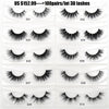 Image of 30/40/100/pairs Visofree Mink Eyelashes with Tray No Box Handmade Natural False Eyelashes Full Strip Lashes Reusable Long lashes Shopping