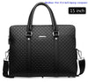 Image of New Double Layers Men's Leather Business Briefcase Casual Man Shoulder Bag Messenger Bag Male Laptops Handbags Men Travel Bags Shopping