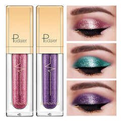 Pink Liquid Glitter Eyeshadow Metallic Pigment Eyes Makeup 18 Colors Shimmer Eye Shadow Liquid Waterproof Maquiagem Yeux Sombra Shopping