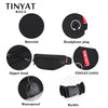 Image of TINYAT Men Waist Bag Pack Purse Casual Large Phone Belt Bag Pouch Women's Canvas Travel Phone Bag Fanny Banana Bag Hip 4 Pockets Shopping