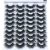 Image of 20 Pairs 18-25 mm 3d Mink Lashes Bulk Faux Thick Long Wispy Natural Mink Lashes Pack Short Wholesales Natural False Eyelashes Shopping