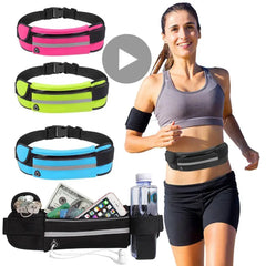 Sport Running Waterproof Fanny Pack Waist Belt Belly Bum Hip For Men Women Bag Male Female Handbag Kangaroo Banano Phone Banana Shopping