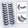 Image of Lashes 5/10 Pairs 3D Faux Mink Eyelashes Fluffy Soft Natural Long False Eyelashes Eyelashes Reusable Eyelashes free shipping Shopping