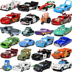 Cars Disney Pixar Cars 2 3 Toy Lightning McQueen Mater Sheriff Alloy Metal Model Car 1:55 Metal Toys Vehicles Boy Children Gifts Shopping