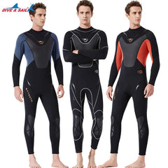 Full-body Men 3mm Neoprene Wetsuit Surfing Swimming Diving Suit Triathlon Wet Suit for Cold Water Scuba Snorkeling Spearfishing