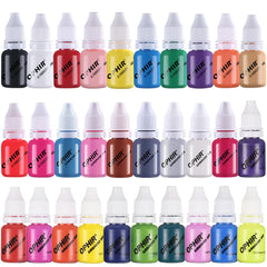 OPHIR Water Base Airbrush Nail Ink Acrylic Paint for Nail Art Polish 10ML/Bottle Airbrush Nail Paint 30 Colors for Choose TA098 Shopping