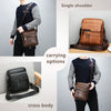 Image of JEEP BULUO Man Leather Bag Shoulder Crossbody Bags For Men Cow Split Leather Male iPad Business Messenger Bag Drop Shipping Shopping