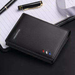 Men Wallets Leather Purse credit card Luxury Card package 2022 WILLIAMPOLO Genuine Leather Men's WalletsNew Design Men Short Shopping