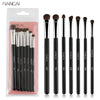 Image of RANCAI 7pcs Eye shadow Makeup Brushes Set Natural Animal Horse Pony Soft Hair Cosmetics Blending Smudge Shader Brush Beauty Kit Shopping