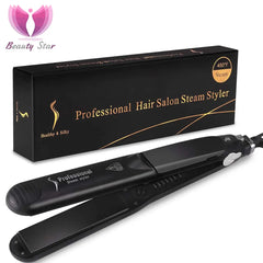 Steam Hair Straightener Ceramic Vapor Hair Curler Salon hair Flat Iron Hair Straightening Iron Curler Styler Hair Styling Tool Shopping