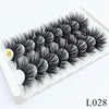 Image of 5/8 Pairs 3D Mink Lashes 25mm Dramatic Volume Eyelashes Mink Natural Long Silk Eyelashes Beauty Makeup Eyelash Extension Tool Shopping