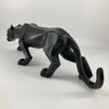 Image of Black Panther Sculpture, Geometric Resin Leopard Statue, Wildlife Decor Gift, Craft Ornament Accessories, Home Decorati Shopping