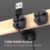 Image of VAORLO Cable Organizer Magnetic Cable Clip For Data Cable Winder For USB Cable Holder Desktop Plug Silicone Wire Retention Clips Shopping