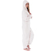 Image of Winter Warm Pajamas Women Onesies Fluffy Fleece Jumpsuits Sleepwear Plus Size Hooded Stitch Pajamas Onesie For Women Adult Shopping