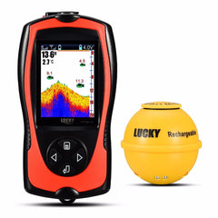 LUCKY FF1108-1CWLA Rechargeable Wireless Sonar For Fishing 45M Water Depth Echo Sounder Fishing Finder Portable Fish Finder Shopping