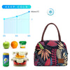 Image of Aosbos Canvas Portable Cooler Lunch Bag Thermal Insulated Multifunction Food Bags Food Picnic Lunch Box Bag for Men Women Kids Shopping