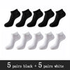 Image of 10 Pairs / Pack Men's Bamboo Fiber Socks Short High Quality New Casual Breatheable Anti-Bacterial Man Ankle Socks Men Shopping