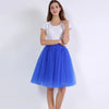 Image of Quality 5 Layers Fashion Tulle Skirt Pleated TUTU Skirts Womens Lolita Petticoat Bridesmaids Midi Skirt Jupe Saias faldas Shopping