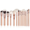 Image of RANCAI10/15pcs High Quality  Makeup Brushes Set Beauty Powder Eyebrochas Eyeshadow Brush Complete Kit Cosmetics Tools Shopping