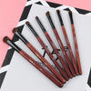 Image of RANCAI 7pcs Eye shadow Makeup Brushes Set Natural Animal Horse Pony Soft Hair Cosmetics Blending Smudge Shader Brush Beauty Kit Shopping