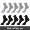 Image of 10 Pairs / Lot Bamboo Fiber Socks Men Casual Business Anti-Bacterial Breatheable Men's Crew Socks High Quality Guarantee Sock Shopping