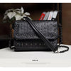 Image of JIEROTYX England Style Skull Women Crossbody Bag Leather Small Skull Shoulder Bag Chain Luxury Clutch Women Bags Designer Drop Shopping