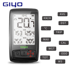 2.5'' Cycling Computer Bluetooth Wireless Mountain Road Bike Speedometer Backlight Bicycle Odometer IPX5 Waterproof Speedometers