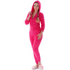 Image of Winter Warm Pajamas Women Onesies Fluffy Fleece Jumpsuits Sleepwear Plus Size Hooded Stitch Pajamas Onesie For Women Adult Shopping