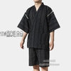 Image of Summer 95% cotton Japan style Kimono pajamas sets for men Male short sleeve sleep lounge sleepwear Man Kimono Yukata A52511 Shopping