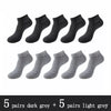 Image of 10 Pairs / Pack Men's Bamboo Fiber Socks Short High Quality New Casual Breatheable Anti-Bacterial Man Ankle Socks Men Shopping