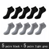 Image of 10 Pairs / Pack Men's Bamboo Fiber Socks Short High Quality New Casual Breatheable Anti-Bacterial Man Ankle Socks Men Shopping