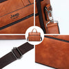 Image of JEEP BULUO Men's Briefcase Bags For 13.3" Laptop Man Business Shoulder Bag Handbags High Quality Leather Office Black Shopping