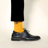 Image of New Men's Colored Cotton High Quality Solid Color Business Casual Week Long Socks 7 Pair Shopping