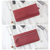 Image of 100% Genuine Cow Leather Slim Cardholder Smart Wallet Ladies Simple Cowhide Credit Card Holders Ultra Thin Wallet Women's Purse Shopping