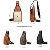 Image of JEEPBULUO BRAND Chest Bag Men Sling crossbody bag Man's Crossbody Bag Split Leather High Quality For Man Shopping