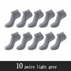 Image of 10 Pairs / Pack Men's Bamboo Fiber Socks Short High Quality New Casual Breatheable Anti-Bacterial Man Ankle Socks Men Shopping