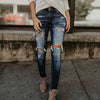 Image of Boyfriend Hole Ripped Jeans Women Pants Cool Denim Vintage skinny push up jeans High Waist Casual ladies jeans Slim mom jeans Shopping