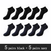 Image of 10 Pairs / Pack Men's Bamboo Fiber Socks Short High Quality New Casual Breatheable Anti-Bacterial Man Ankle Socks Men Shopping