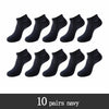 Image of 10 Pairs / Pack Men's Bamboo Fiber Socks Short High Quality New Casual Breatheable Anti-Bacterial Man Ankle Socks Men Shopping