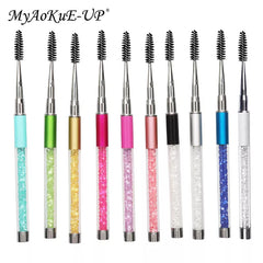 Rhinestone Lash Brush Reusable Eyelash Brushes Mascara Wand Applicator Eyelash Extension Makeup Tool Shopping