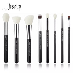 Jessup Makeup Brushes 8pcs Makeup Brushes set Natural-synthetic Foundation Powder Highlighter Blush Eyeshadow Eyeliner Shopping